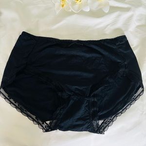 6 Pcs Ice Silk black underwear size L
